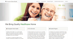 Desktop Screenshot of evergreenhomehealth.com